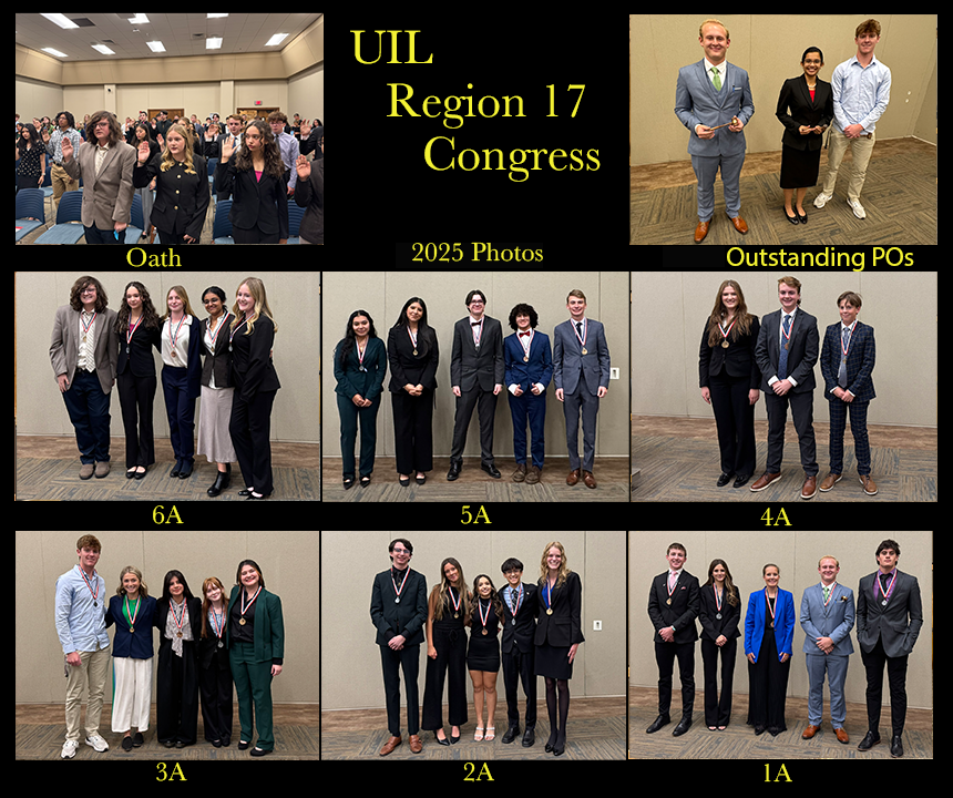 2025 UIL Region Congress winners